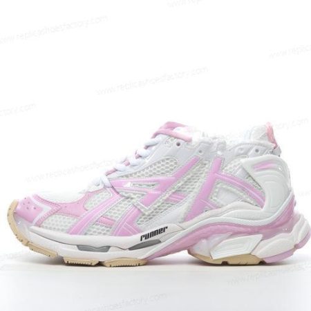 Replica Balenciaga Runner Men’s and Women’s Shoes ‘White Pink’ 677402W3RB39059