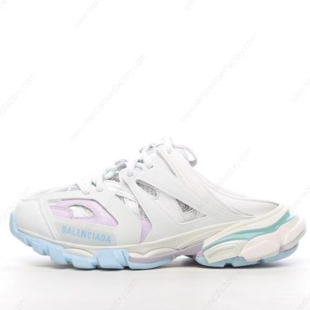 Replica Balenciaga Track Mule Men’s and Women’s Shoes ‘White Blue’ 653813W3DA79045