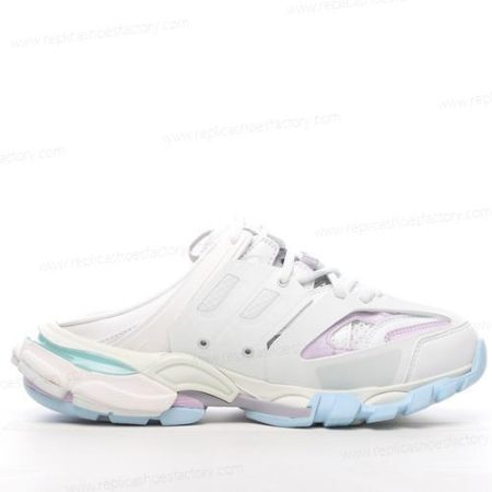 Replica Balenciaga Track Mule Men’s and Women’s Shoes ‘White Blue’ 653813W3DA79045