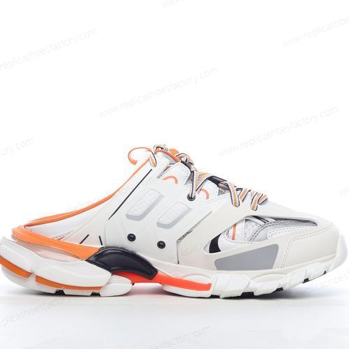 Replica Balenciaga Track Mule Mens and Womens Shoes White Orange