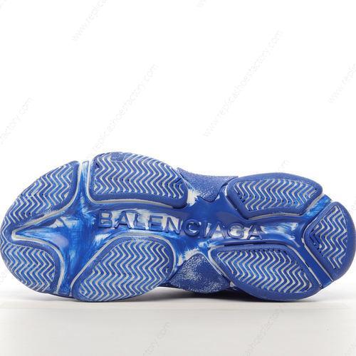 Replica Balenciaga Triple S Mens and Womens Shoes Dark Blue 536737W3CN34900
