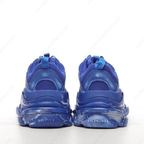 Replica Balenciaga Triple S Mens and Womens Shoes Dark Blue 536737W3CN34900