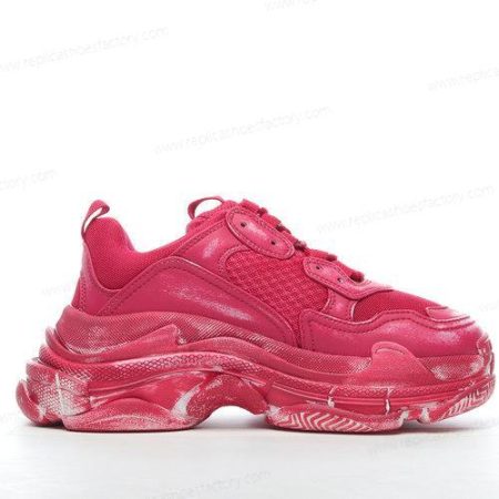 Replica Balenciaga Triple S Men’s and Women’s Shoes ‘Dark Red’ 524039W3CN36000