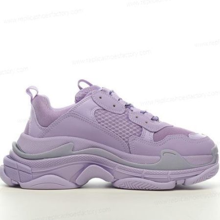 Replica Balenciaga Triple S Men’s and Women’s Shoes ‘Purple’ 524039W2FW15410