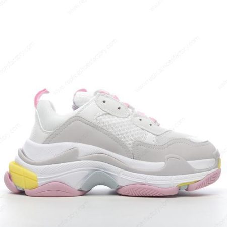 Replica Balenciaga Triple S Men’s and Women’s Shoes ‘White Beige Pink Yellow’ 524039W2FW47541
