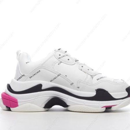 Replica Balenciaga Triple S Men’s and Women’s Shoes ‘White Pink Black’ 536737W2FA49155