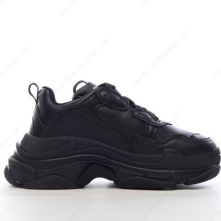 Replica Balenciaga Triple S Synthetic Leather Men’s and Women’s Shoes ‘Black’ 524039W2FA51000
