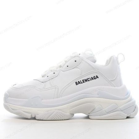 Replica Balenciaga Triple S Synthetic Leather Men’s and Women’s Shoes ‘White’ 524039W2FA59000