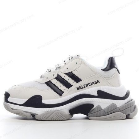 Replica Balenciaga Triple S x Adidas Men’s and Women’s Shoes ‘White Black’ 710020W2ZB19112