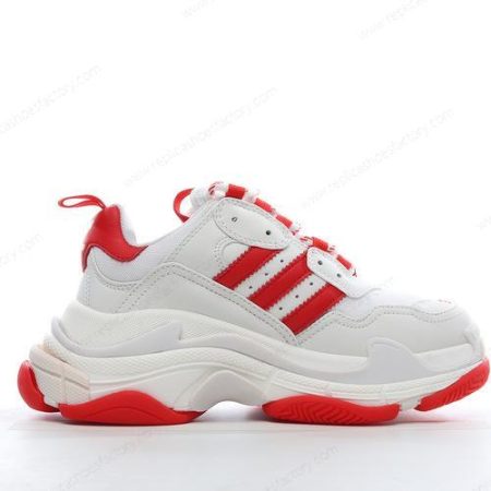Replica Balenciaga Triple S x Adidas Men’s and Women’s Shoes ‘White Red’ ID4734