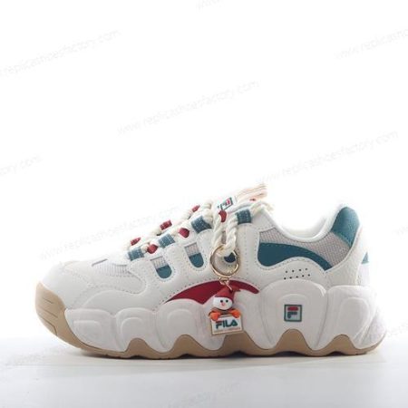 Replica FILA Fusion CROISSANT NEW YEAR Sneakers Men’s and Women’s Shoes ‘White Red Grey Green’ F12M412101FSR