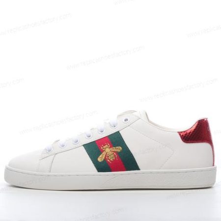 Replica Gucci ACE Bee Embroidered Men’s and Women’s Shoes ‘White Red’ 429446-A38G0-1284