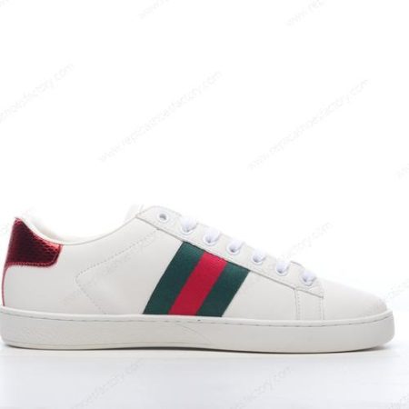 Replica Gucci ACE Bee Embroidered Men’s and Women’s Shoes ‘White Red’ 429446-A38G0-1284