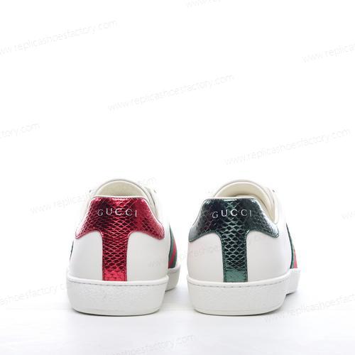 Replica Gucci ACE Bee Sneakers Mens and Womens Shoes White Red