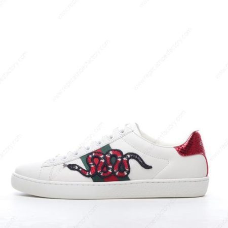 Replica Gucci ACE Embroidered Men’s and Women’s Shoes ‘White Red’ 456230-A38G0-9064