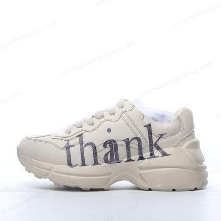 Replica Gucci Rhyton Thank Men’s and Women’s Shoes ‘White Black’ 636343-A9L00-9522