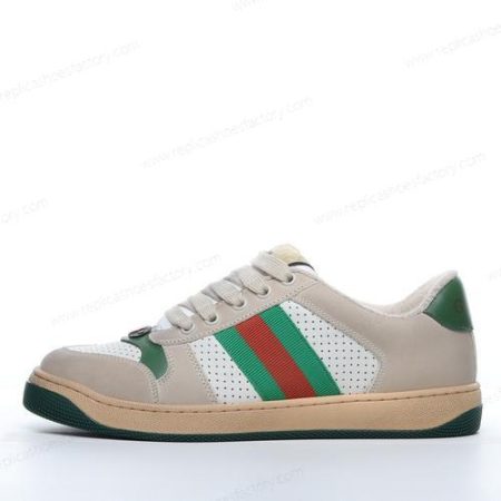 Replica Gucci Screener GG Canvas Men’s and Women’s Shoes ‘Green Red While’