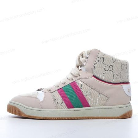 Replica Gucci Screener GG High Men’s and Women’s Shoes ‘Light Pink White’
