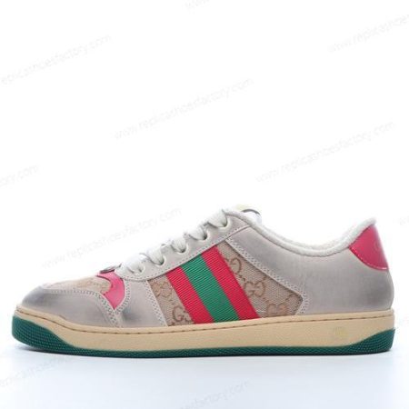 Replica Gucci Screener GG sneaker Men’s and Women’s Shoes ‘Red Green’