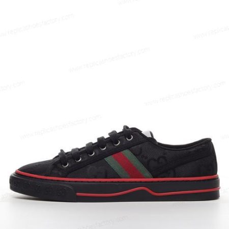 Replica Gucci Tennis 1977 ECONYL GG Print Men’s and Women’s Shoes ‘Black Green Red’ 628709-H9H70-1072