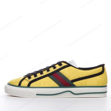 Replica Gucci Tennis 1977 ECONYL GG Print Men’s and Women’s Shoes ‘Yellow’