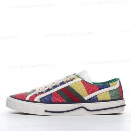 Replica Gucci Tennis 1977 Men’s and Women’s Shoes ‘White Red Yellow Blue’