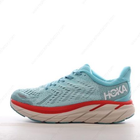 Replica HOKA ONE ONE Clifton 8 Men’s and Women’s Shoes ‘Blue Red’ 1119393-RTAR
