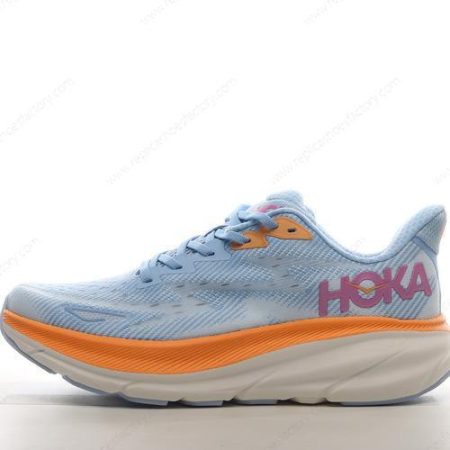 Replica HOKA ONE ONE Clifton 9 Men’s and Women’s Shoes ‘Blue Orange’ 1127896-ABIW