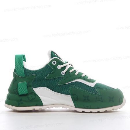 Replica LOUIS VUITTON 22ss Men’s and Women’s Shoes ‘Green White’