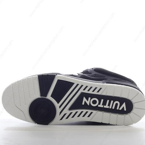 Replica LOUIS VUITTON LV Skate Sneaker Mens and Womens Shoes Black White 1AARR1