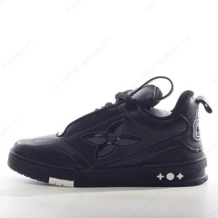 Replica LOUIS VUITTON LV Skate Sneaker Men’s and Women’s Shoes ‘Black White’ 1ABZ5D