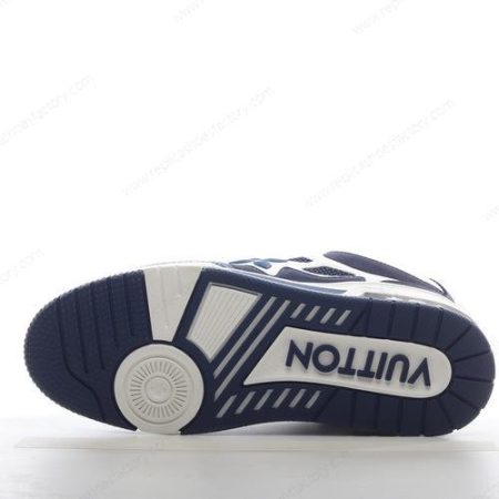Replica LOUIS VUITTON LV Skate Sneaker Men’s and Women’s Shoes ‘Blue White’