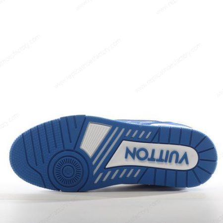 Replica LOUIS VUITTON LV Trainer Men’s and Women’s Shoes ‘Blue White’