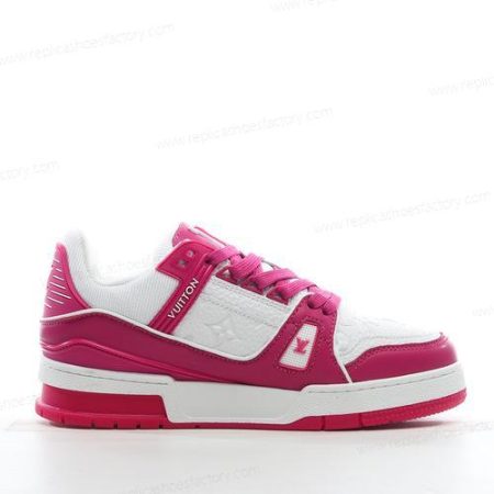 Replica LOUIS VUITTON Trainer Sneaker Men’s and Women’s Shoes ‘White Pink’