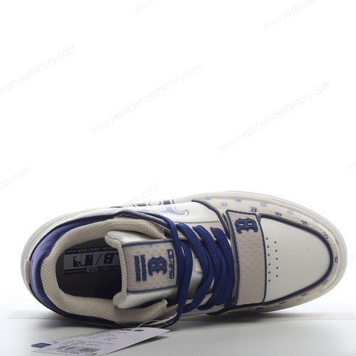 Replica MLB Chunky Liner Mens and Womens Shoes Blue Beige 3ASXLM13N43BGL