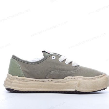 Replica Maison MIHARA YASUHIRO Baker OG Sole Over Dyed Canvas Low Men’s and Women’s Shoes ‘Green’ A08FW724