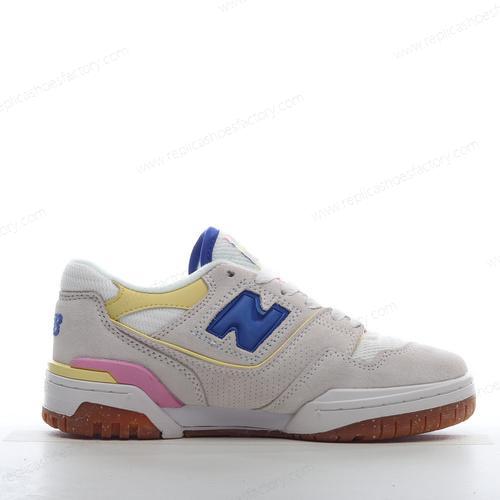 Replica New Balance 550 Mens and Womens Shoes Blue Brown Grey BBW550DB