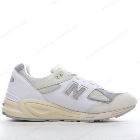Replica New Balance 990v2 Men’s and Women’s Shoes ‘White Grey’ M990TC2