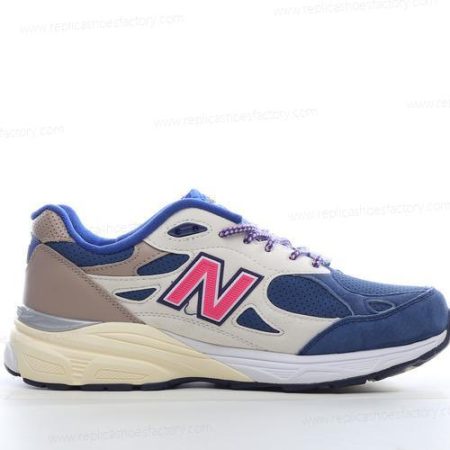 Replica New Balance 990v3 Men’s and Women’s Shoes ‘White Blue Pink’ M990KH3