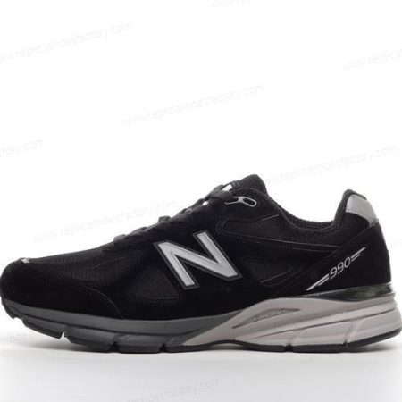 Replica New Balance 990v4 Men’s and Women’s Shoes ‘Black Silver’ U990BL4