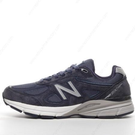 Replica New Balance 990v4 Men’s and Women’s Shoes ‘Navy Silver’ U990NV4