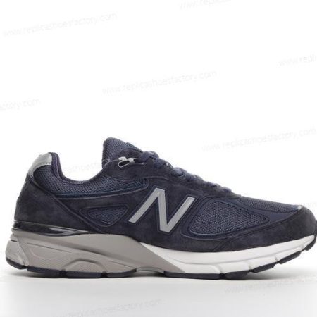 Replica New Balance 990v4 Men’s and Women’s Shoes ‘Navy Silver’ U990NV4