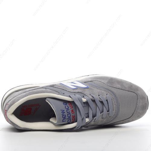 Replica New Balance 997 Mens and Womens Shoes Grey Blue Bell M997CNR