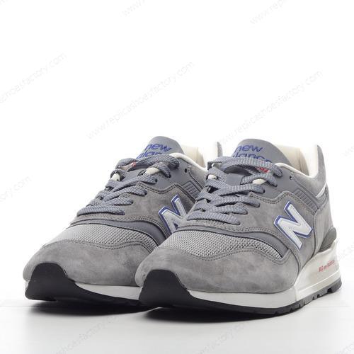 Replica New Balance 997 Mens and Womens Shoes Grey Blue Bell M997CNR