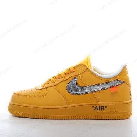 Replica Nike Air Force 1 Low 07 Off-White Men’s and Women’s Shoes ‘Silver Yellow’ DD1876-700