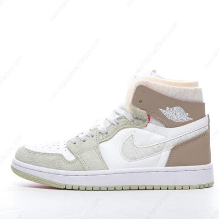 Replica Nike Air Jordan 1 High Zoom Air CMFT Men’s and Women’s Shoes ‘White Grey Olive’ CT0979-102