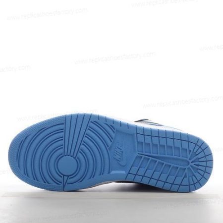 Replica Nike Air Jordan 1 Low Men’s and Women’s Shoes ‘Black Blue White’ 553558-041