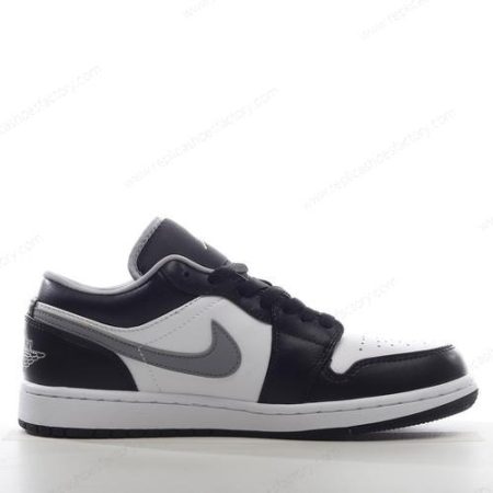 Replica Nike Air Jordan 1 Low Men’s and Women’s Shoes ‘Black Grey White’ 553558-040