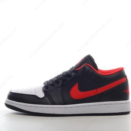 Replica Nike Air Jordan 1 Low Men’s and Women’s Shoes ‘Black Red White’ 553558-063