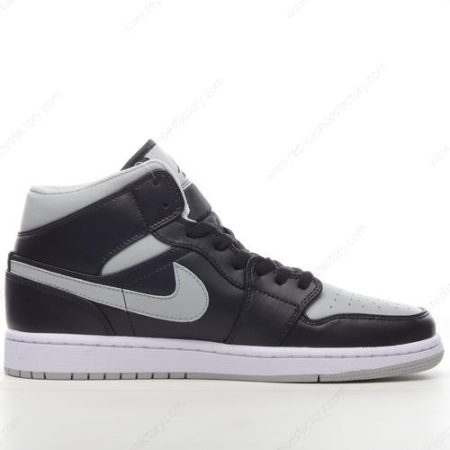 Replica Nike Air Jordan 1 Mid Men’s and Women’s Shoes ‘Black Grey White’ BQ6472-007